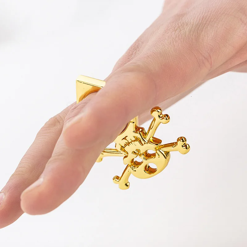 5 PCS Multi-functional Self-protection Gold Pendant Ring, Broken Window Escape Tool, Zinc Alloy Weapon Self Defense