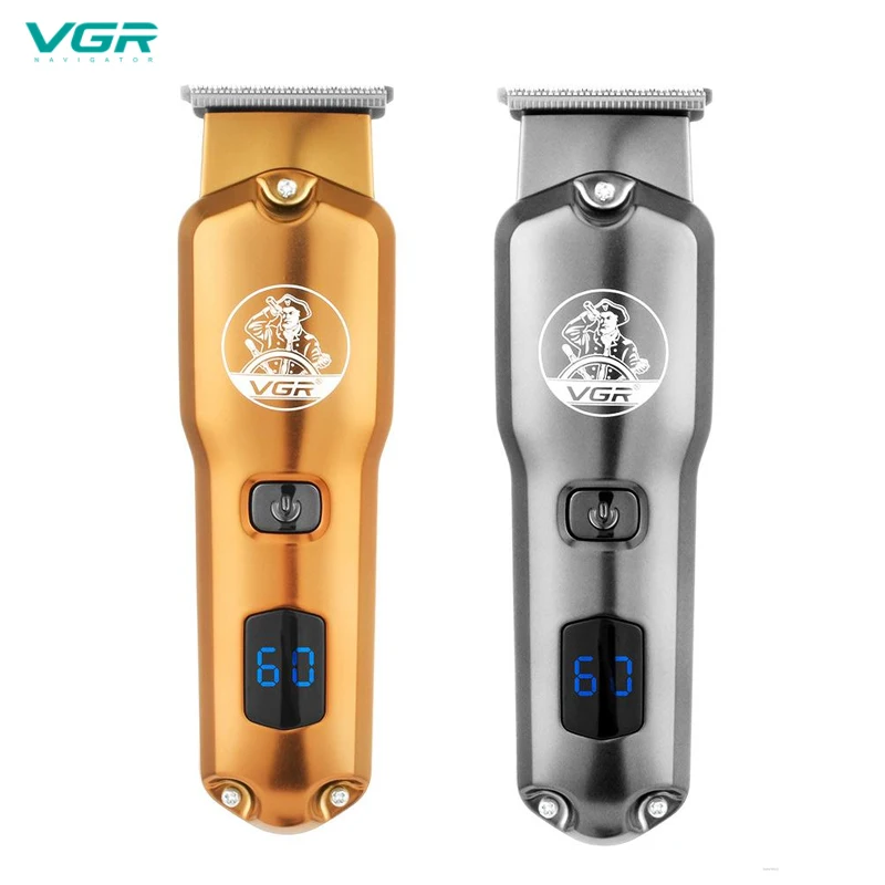 NEW VGR Electric Hair Clipper Metal Body Machine Trimmer LCD Display