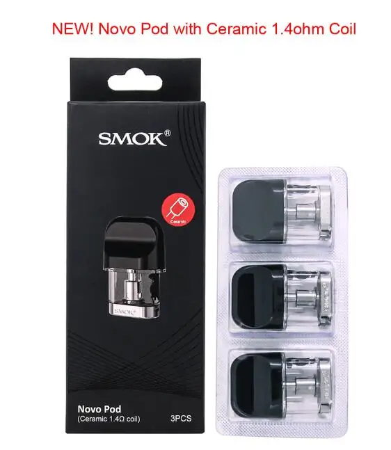 SMOK Novo 2 комплект 800 мАч батарея электронная сигарета вейп мини Vape с картриджем Pod катушки атомайзер S NORD PRM40 - Цвет: Novo1 Pods 1.4ohm
