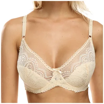 

2020 Plus Size Lace Bras for Women's Crop Top Underwear Sexy Lingerie Push Up Br Кружевной бюстгальтер