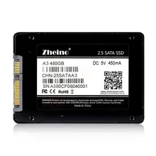 Zheino SATA3 480GB SSD 2,5 Внутренний твердотельный жесткий диск SATAIII SSD для настольных ПК с кабелем и винтом
