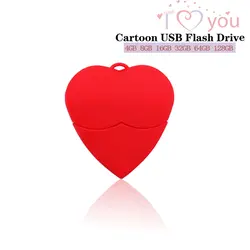 usb флешка Флеш-накопитель флешка USB, 64 ГБ, флеш-накопитель с мультяшным сердцем, мини-флешка usb, 128 ГБ, карта памяти, 4 ГБ, 8 ГБ, 16 ГБ, 32 ГБ, usb2.0