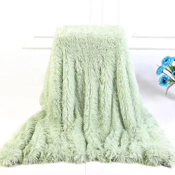 

Luxury Soft Shaggy Throw Blanket Plush Fuzzy Bed Cover Blanket Colorful Fluffy Faux Fur Bedding Couch Sofa Decorative Blanket