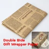 52x75cm Gift Wrapping Paper Roll Vintage Newspaper Double Sided Wrap Decor Art Kraft For Christmas Party Creative Material ► Photo 2/6