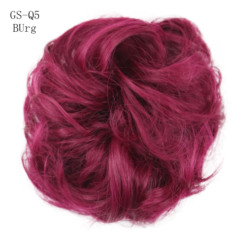 Hot Sale 1pc Curly Messy Bun Hair Piece Scrunchie Up Do Cover Hair