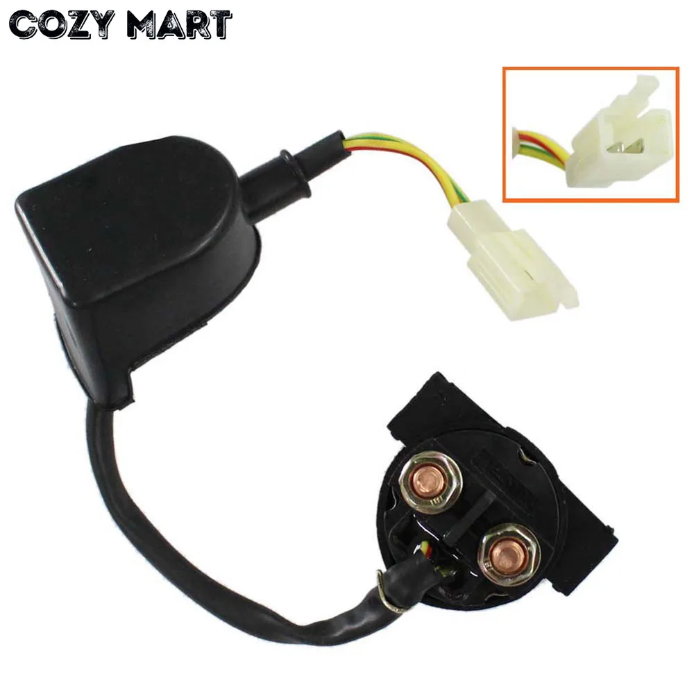 2 Pin 2 провода электромагнитный стартер реле для GY6 50cc 125cc 150cc ATV Dirt Bike Go-kart карманный велосипед скутер двигатель