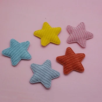 

30Pcs/lot felt star Padded Appliques for DIY hair clip accessories and Headwear Decor Patches