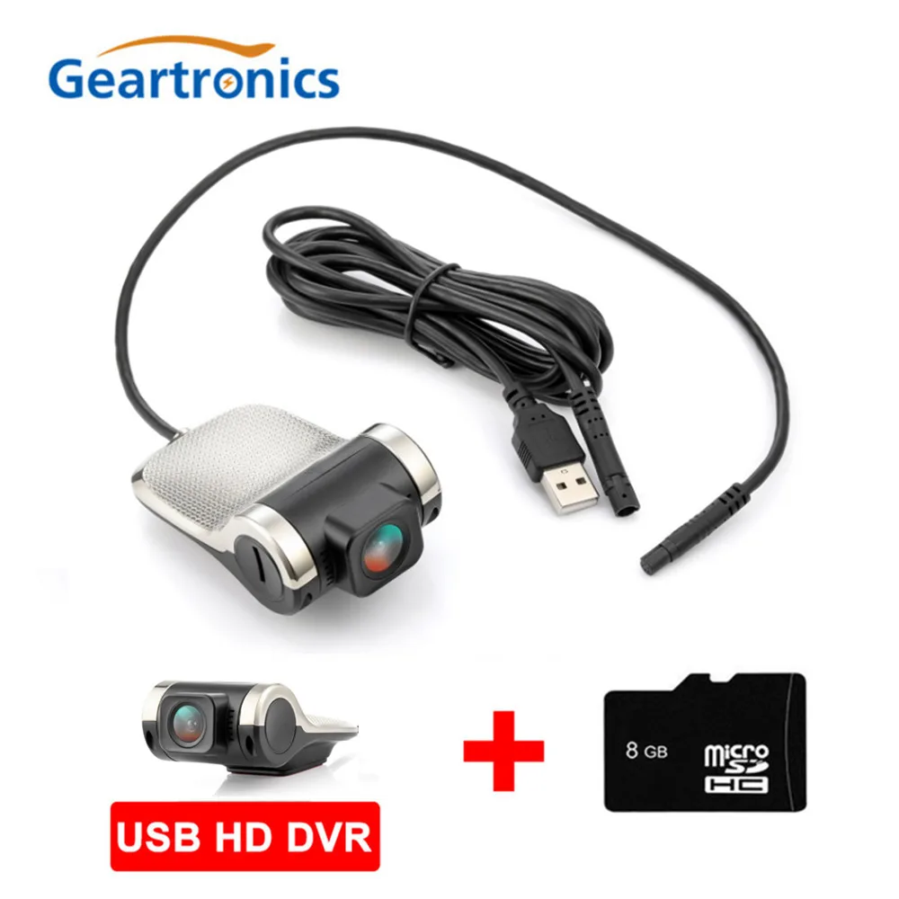 Add 8GB Card 1080P 170 градусов Dash Cam Автомобильный видеорегистратор Камера рекордер USB ADAS g-сенсор Видео Авто рекордер камера для Android - Название цвета: Add 8GB Card