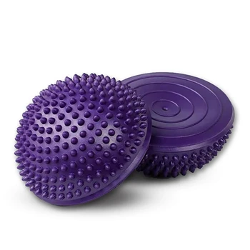

Yoga Foot Half Round Massage Ball Cushion Spiky Balance Ball Domed Stability Pods Balance Fitness Hemisphere Ball1