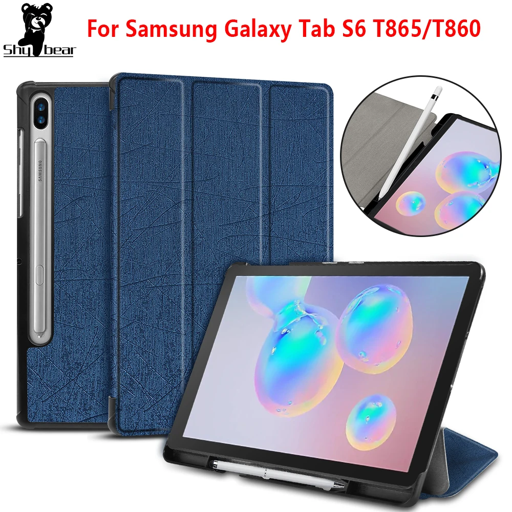 Чехол для Samsung Galaxy Tab S6 2019 чехол galaxy 10 5 S5E T720 с разъемом ручки SM T860 ручкой|Чехлы