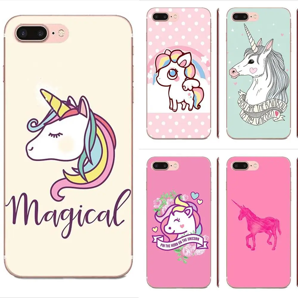 TPU Cases Covers Unicorn On Rainbow Jetpack For Samsung Galaxy A10 A20 A20E A3 A40 A5 A50 A7 J1 J3 J4 J5 J6 J7 2016 2017 2018 | Мобильные