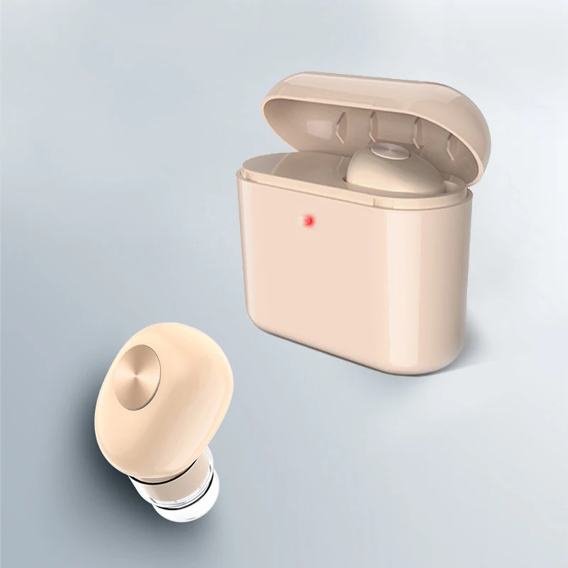 BL1 Wireless Mini Bluetooth Headset Ultra Small Invisible Earbuds Sports Belt Charging Warehouse for Xiaomi IPhone Phone