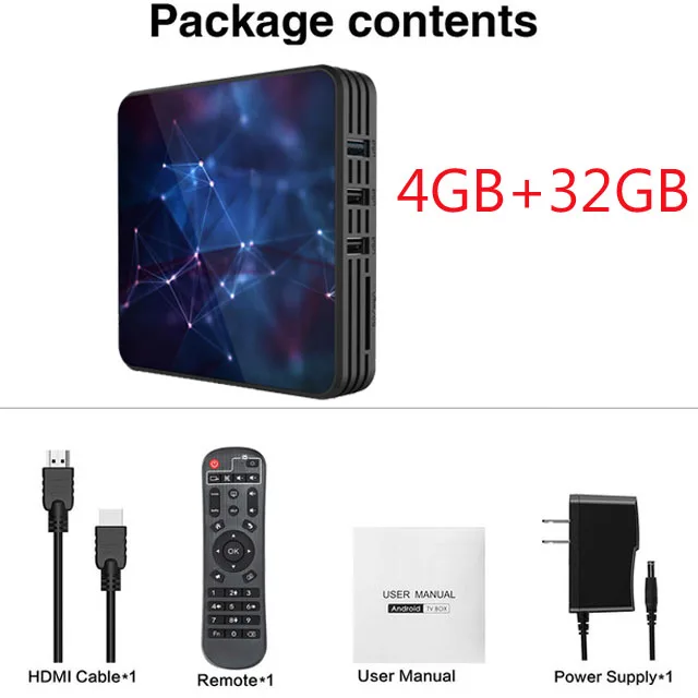 4GB 32GB Android 9,0 tv BOX 6K Youtube Google Assistant 3D видео ТВ приемник Wifi 4 Гб ram 64 Гб rom Smart tv Box Play Набор магазина top Box - Цвет: 4GB 32GB