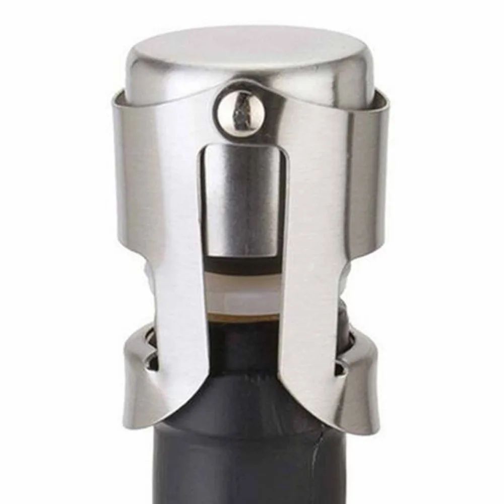 Stainless Steel Bottle Sealer Home Bar Wine Collection Red Wine Champagne Sparkling Wine Liquor Bottle Sealer Kitchen Accessor