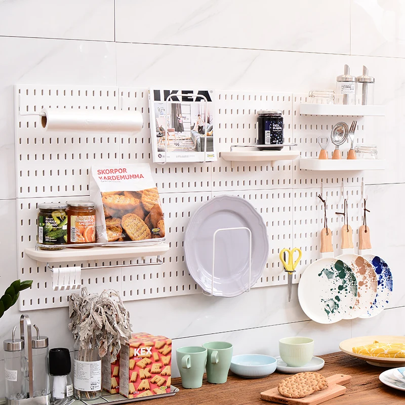 Настенная подвесная доска крюк отверстие ПЛАСТИНА стеллаж для хранения полка DIY