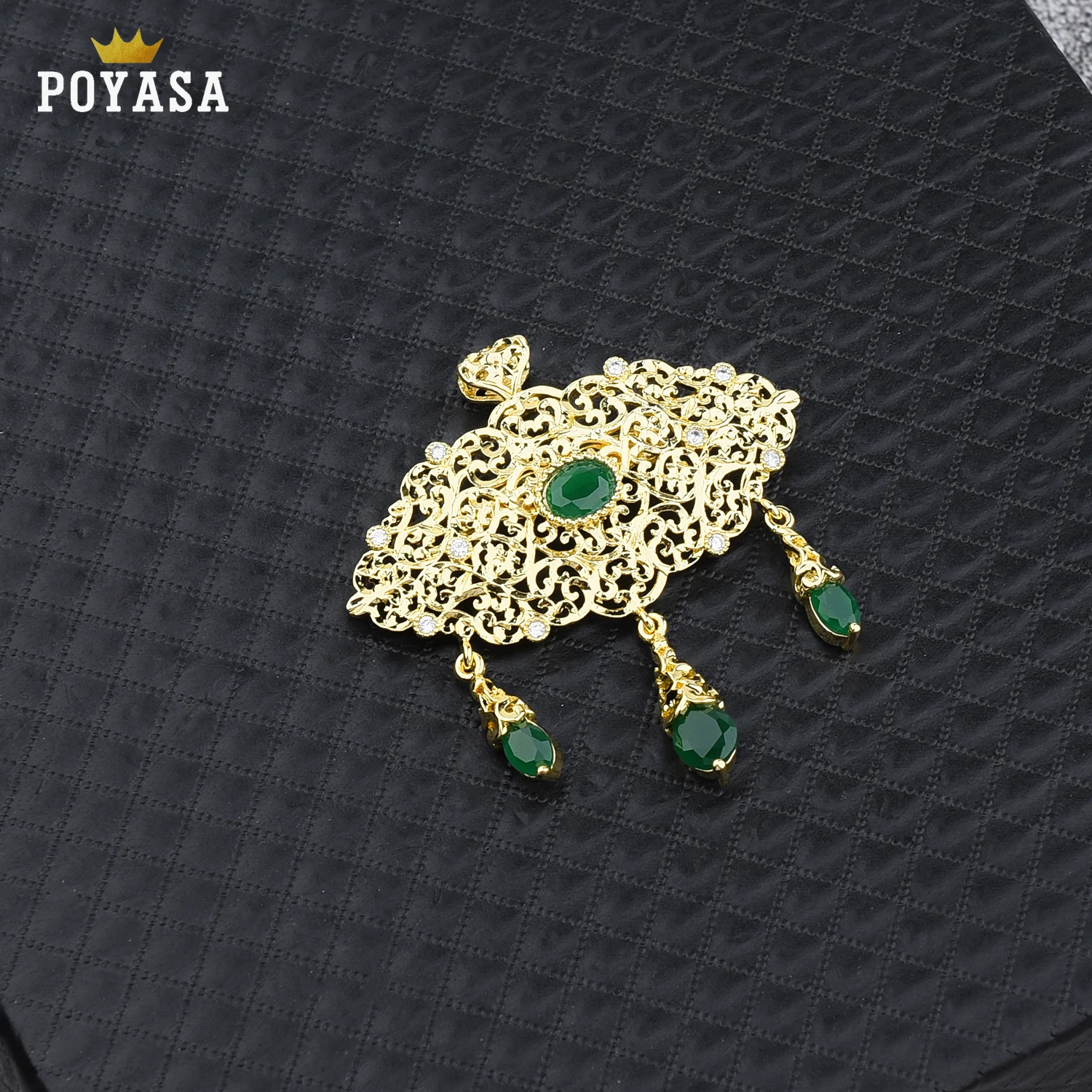 

Colorful Crystal Brooches for Women Men Wedding Bridal Party Water Drop Golden Brooch Pin Jewelry Pendent