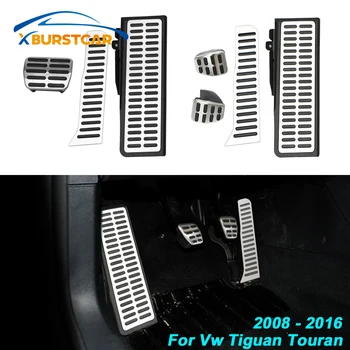 

Xburstcar Stainless Steel LHD Car Pedal Cover for Volkswagen Vw Tiguan Touran 2008 - 2016 Auto Pedals Parts Accessories