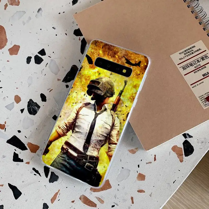 Мягкий чехол для телефона Motirunner PLAYERUNKNOWN S BATTLEGROUNDS PUBG Samsung S10 S10lite S9 S9plus S8 S7 S6