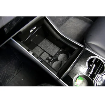

New Arrival High Quality Interior Car Armrest Console Central Storage Box Fit For Tesla Model 3 2017-19