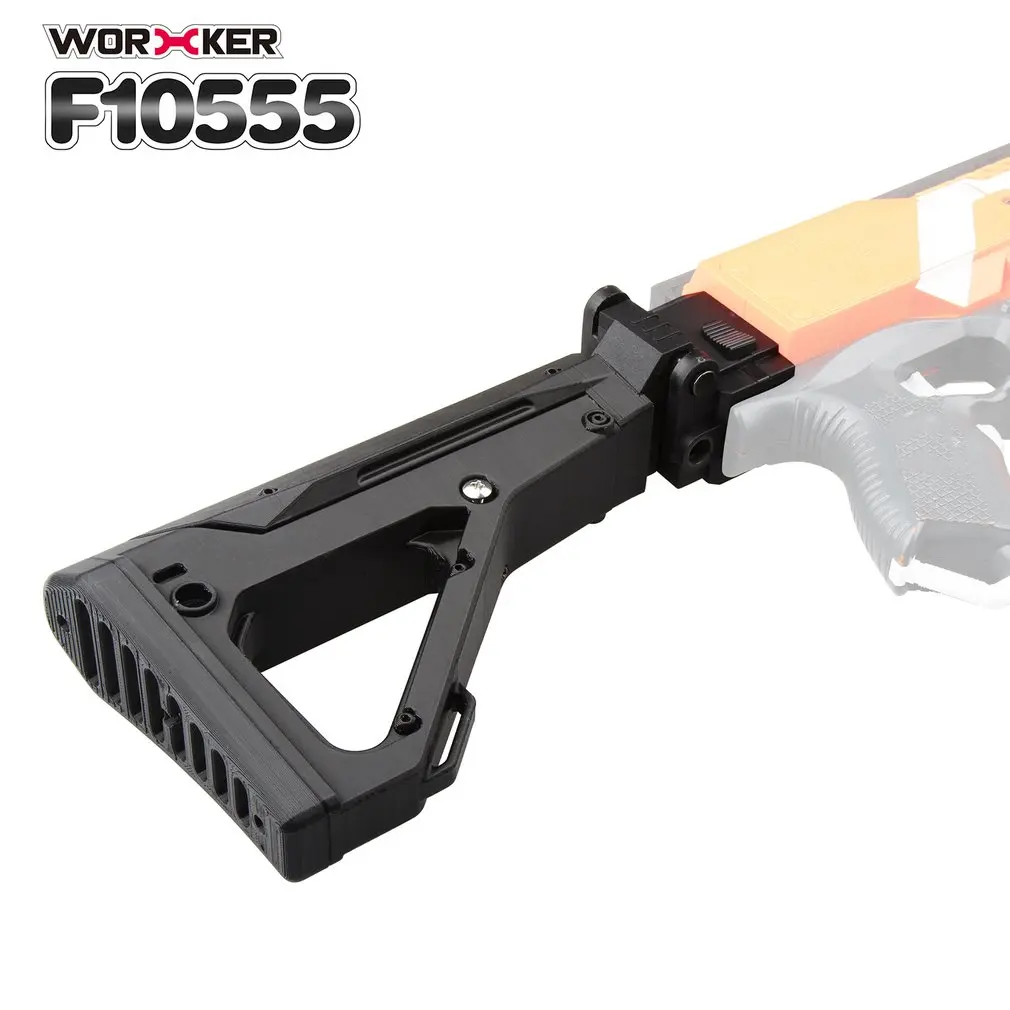 Рабочий мод плечевой упор 3D печать складной концевой инвентарь Buttstock аксессуары для игрушечного пистолета для Nerf N-strike Elite Series