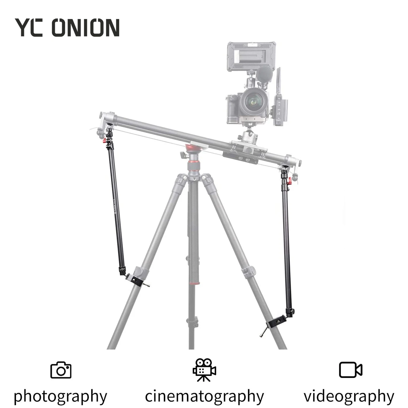 ذراع داعمة للسلايدر YC Onion لمنعه من الميلان أو تنظيمه بزاوية معينة 58-95cm قطعتين - Image 1