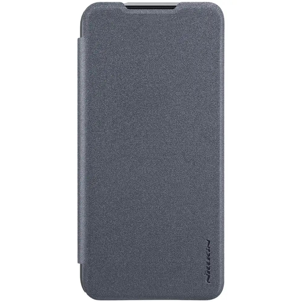 Gray Nillkin Тонкий конфетных цветов простой блестящий кожаный флип-чехол для Xiao mi Red mi Note 8 Pro K20 Note 7 mi A3 CC9 9 Explorer Play - Цвет: Gray
