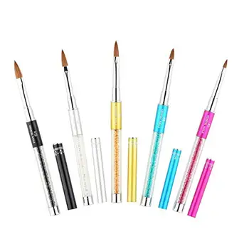 

1 pcs Kolinsky UV Gel Brush Liner Painting Pen Acrylic Drawing Brush for Nails Rhinestone Handle Manicure Nail Art Tool