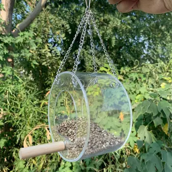 

Window Bird Feeder with Strong Extra Suction Cups& Hanging Chains 95AA