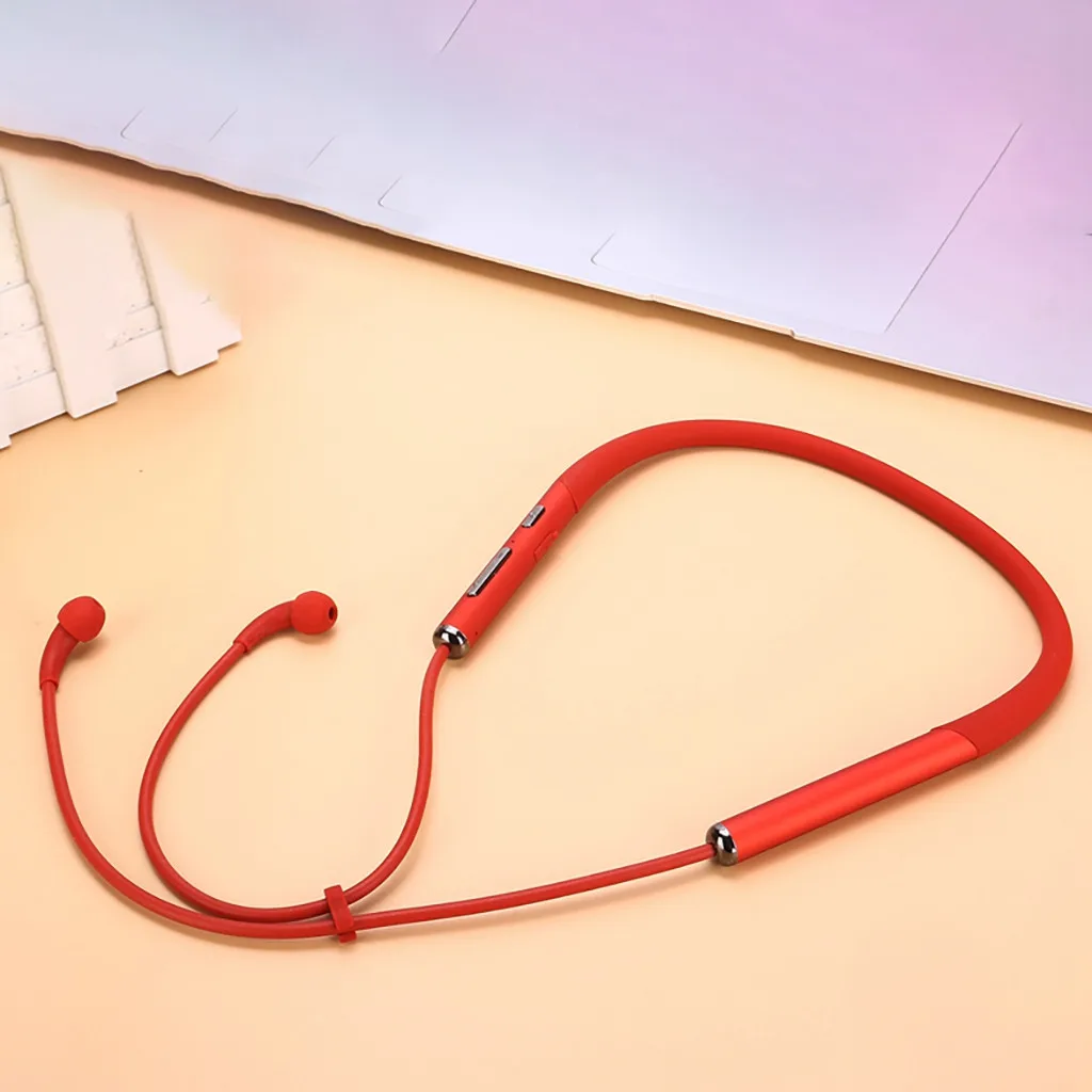 VOBERRY шеи Bluetooth звукопоглощающие наушники Висячие Bluetooth спортивные водонепроницаемые стерео вход гарнитура снижение шума 802#2