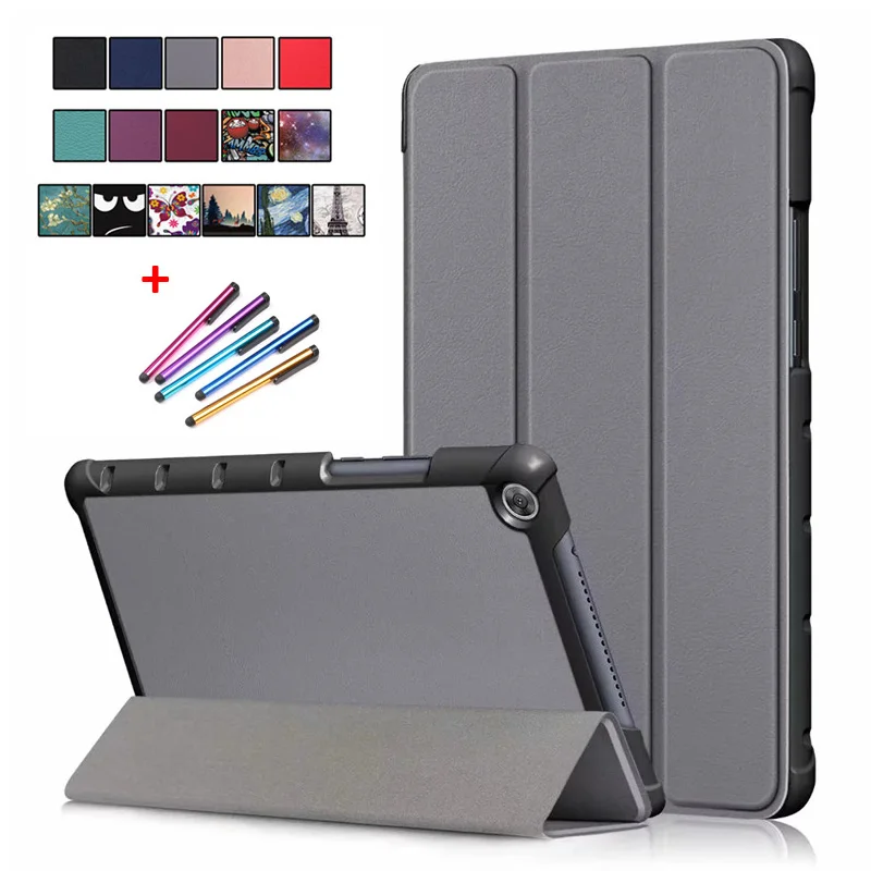 Custodia Per Huawei Mediapad M5 Lite 8 Custodia Tri-Fold Pu Custodia In Pelle Tablet Per Funda Huawei Mediapad M5 Lite Custodia Da 8 Pollici + Regalo
