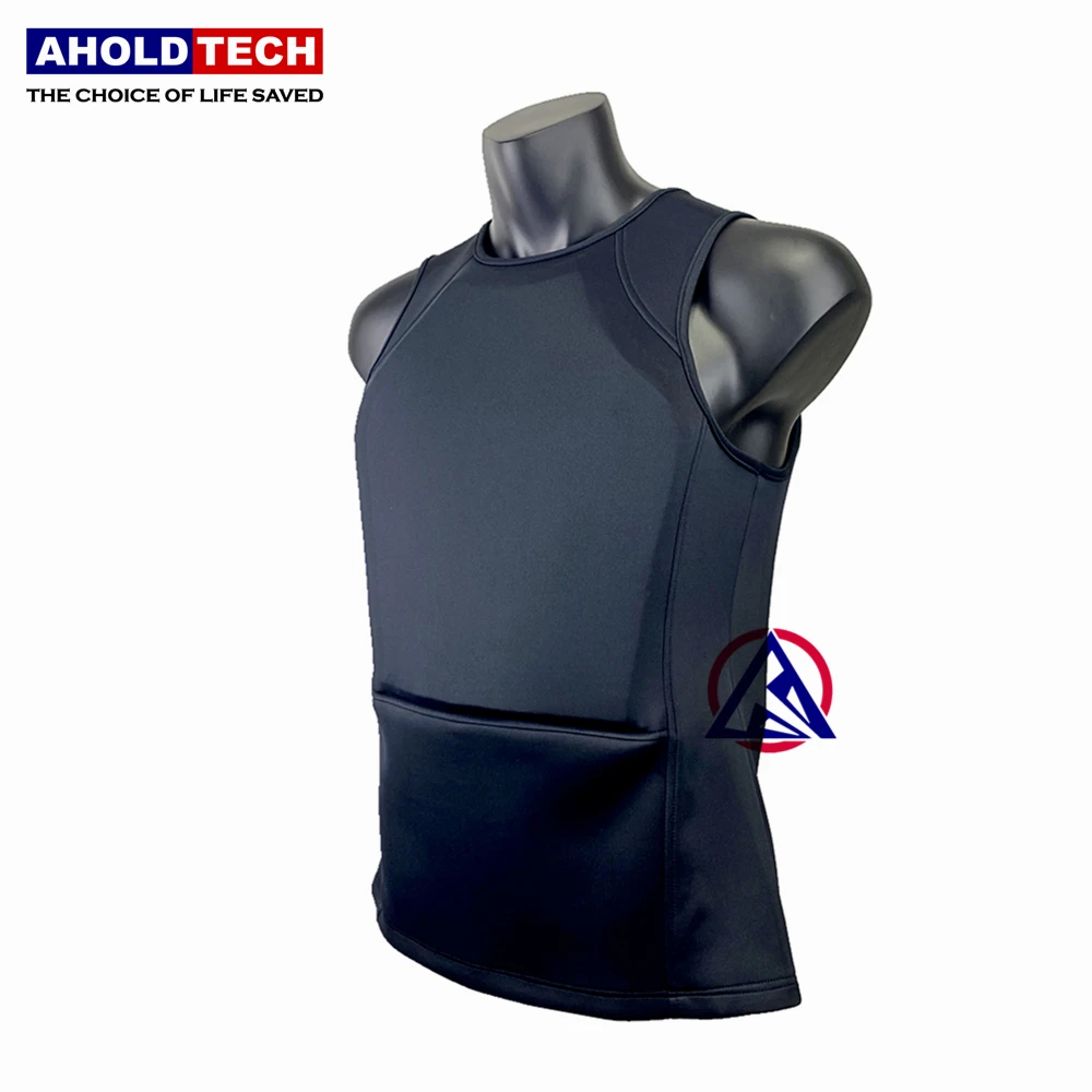 Aholdtech C01 Genuine ISO Lightweight NIJ IIIA 3a Bulletproof Ballistic Vest T-Shirt Concealable Armor Undershirt Sleeveless