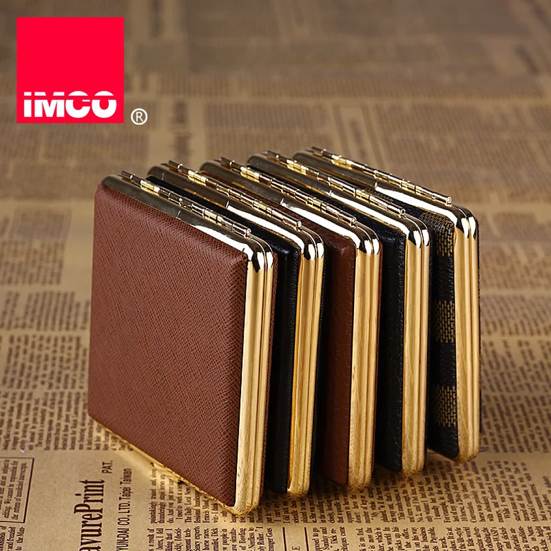 

IMCO Original Cigarette Case Cigar Box Leather Tobacco Holder Pocket Storage Container Smoking Accessories Gadgets For Men