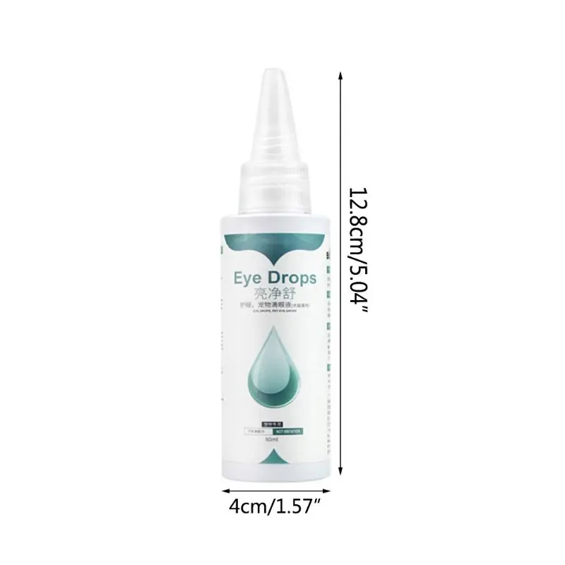 60 ml Pets Eye Care Drops For Dogs Cats Eyes Tear Stain Removing Dirt Anti-inflammatory Bactericidal Pet Clean Supplies