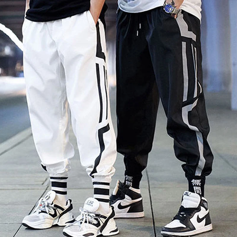 Sports pants Male Joggers Pants Men Streetwear Fashion Harem Pants Baggy Ankle-Length Trousers Basketball