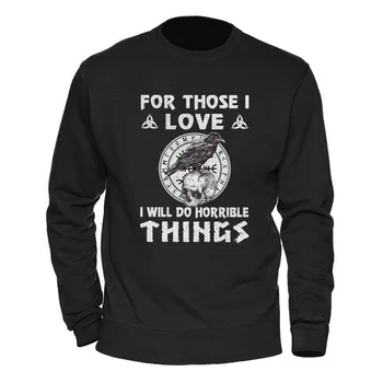

Male Tracksuits Vikings Vintage Printing Clothes 2020 Keep Warm Fall Winter Sweatshirts Men Clothing Streetwear Casual Hoodies