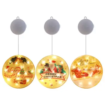 

Christmas Elk Sucker Pendant With Led Light Christmas Tree Hanging Ornament Decoration Home Window Decoration New Year Gift