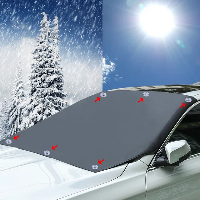 Pare-soleil magnétique pour voiture, pare-brise de fenêtre, pare-brise avant  et arrière, accessoires extérieurs automatiques, couverture de nuit, neige  et glace - AliExpress