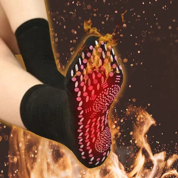 

Magnetic Socks Therapy Comfortable Self-Heating Health Care Socks Tourmaline Breathable Massager Winter Warm Foot Care Socks