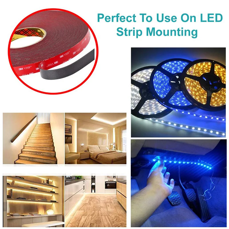 2M Car Special Double Sided Tape Heavy Duty Acrylic Foam Adhesive DIY Sticker Strong Adhesive Tape Sticker for Auto Decor car double sided tape double sided tape car adhesive tape