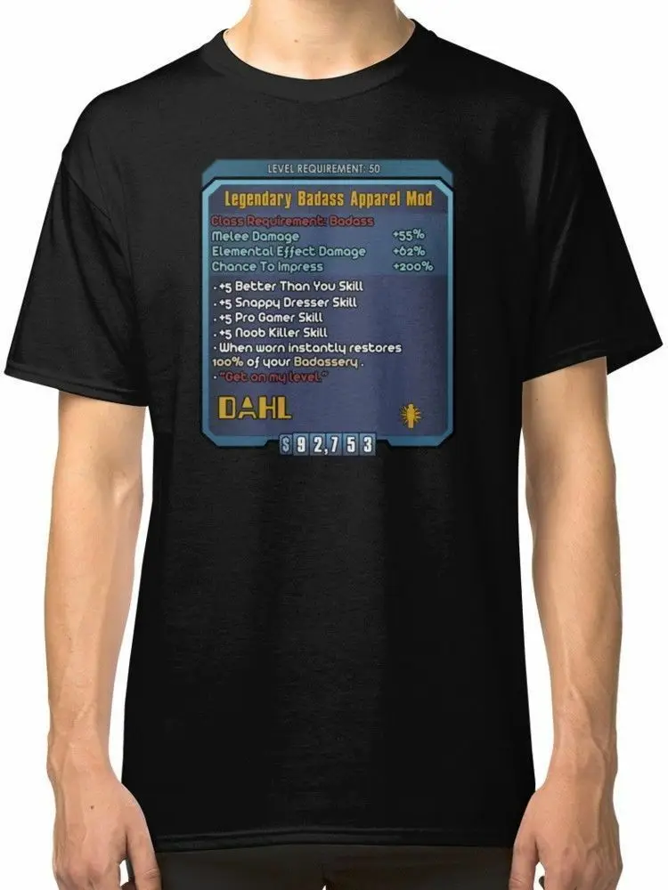 

RARE Borderlands Weapon Mod Limited Edition Logo T-SHIRTS S-5XL
