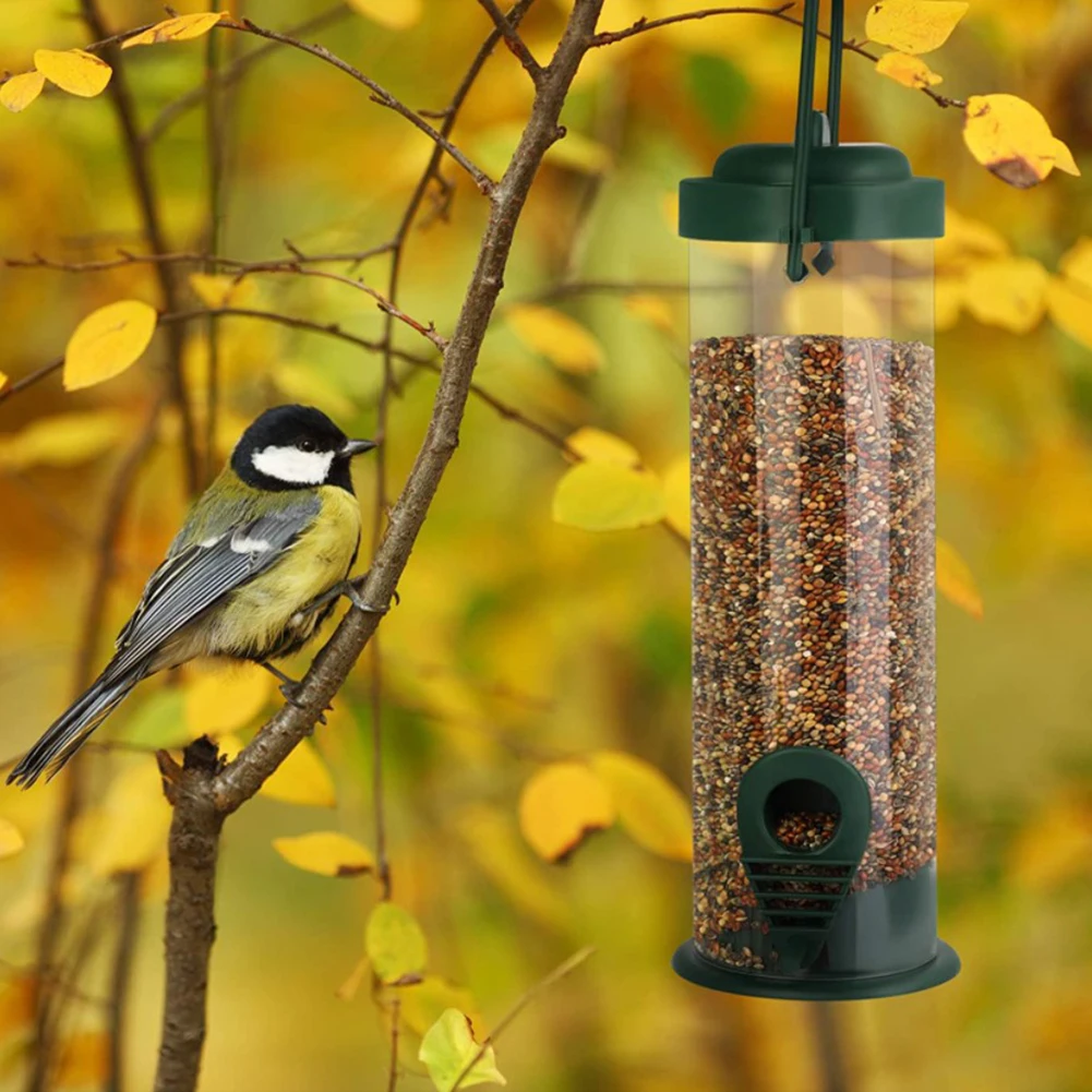 Alimentador de aves portátil, fuente de alimentación al aire libre, suministros de plástico PP para Parque, jardín, árbol, contenedor de aves