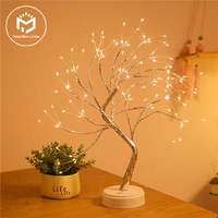 LED Night Light Mini Christmas Tree Copper Wire Garland Lamp 1