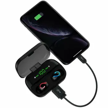 

9D Stereo LED Display Touch Screen Wireless Earphone with 3500mAh Charging Case TWS Bluetooth 5.0 Earphones IPX7 Waterproof