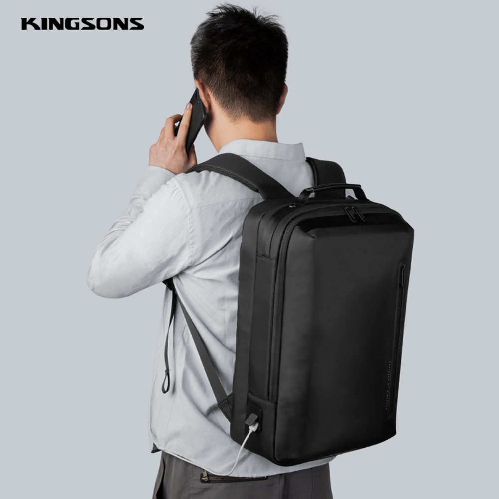 Kingsons Brand Backpack Laptop Bag 13,14,15.6 Inch Notebook Man