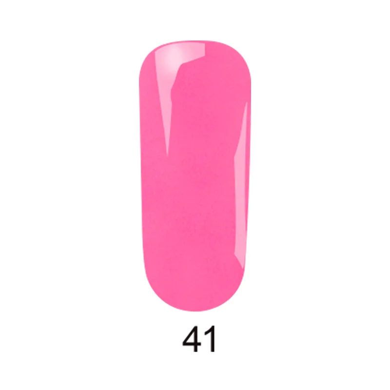 Сплошной цвет лак для ногтей пластиковая бутылка 8 мл популярный устойчивый цвет не выцветает фототерапия клей - Цвет: 41