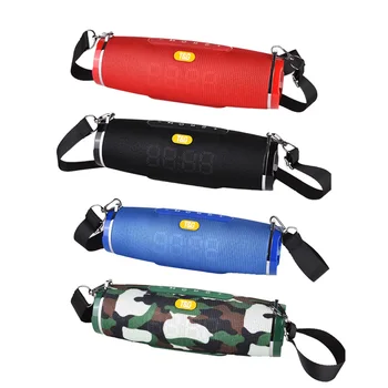 

Portable column Bluetooth Speaker LED Alarm Clock speaker caixa de som Bluetooth Subwoofer shower wireless speakers music center