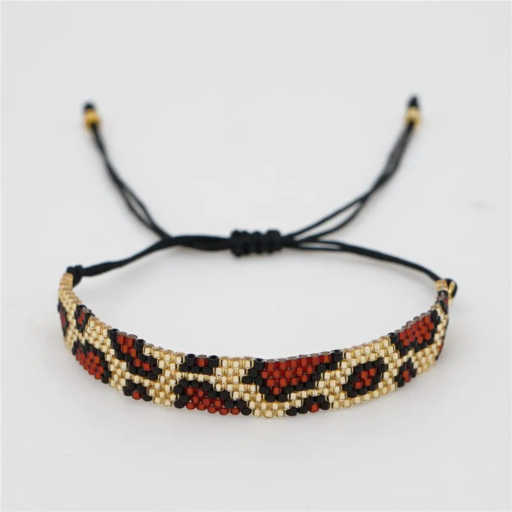 ABL247, Pulseras Mujer Moda MIYUKI браслет с бусинами для женщин Леопард золотые браслеты Instagram Мода ручной работы miyuki joyeria