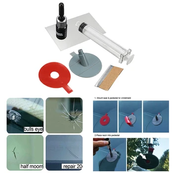 

10ml Car Window Glass Crack Chip Repair Automotive Glass Nano Repair Fluid Tool Kit/set Universal Protection Accessories