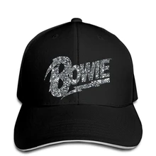 Девид Боуи бейсболка флэш Диаманте логотип унисекс черный L snapback шляпа пиковая