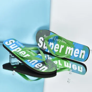 

Summer Men's Flip Flops New Fashion Man Sandals Comfortable Outdoor Slippers Lightweight Blue Flip-flops Zapatillas